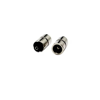 Nickel Plated Female Dc Connector 5.5x2.1mm Dc Power Jack